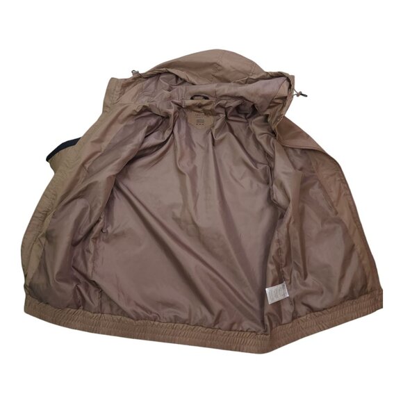 Spyder Men Taupe Hooded Jacket M Hydroweb Water Wind Resistant Breathable Dryweb - Picture 7 of 12